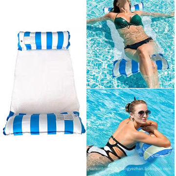 Wholesale 4-in-1 monterey hammock inflatable pool float Chair Summer Pool Inflatable Floating Bed for kids adult